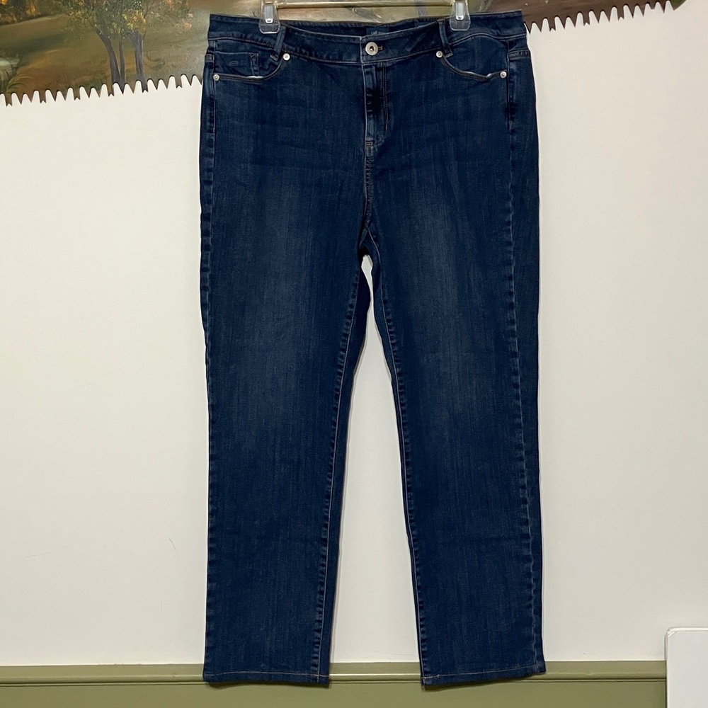 J. Jill Denim Weekenders Blue Straight Leg Jeans Size 14